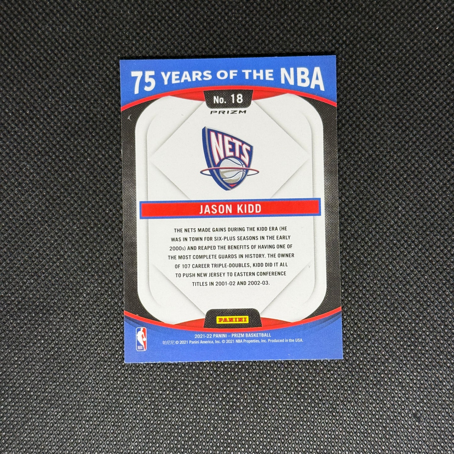 Jason Kidd 75 Years of the NBA Silver