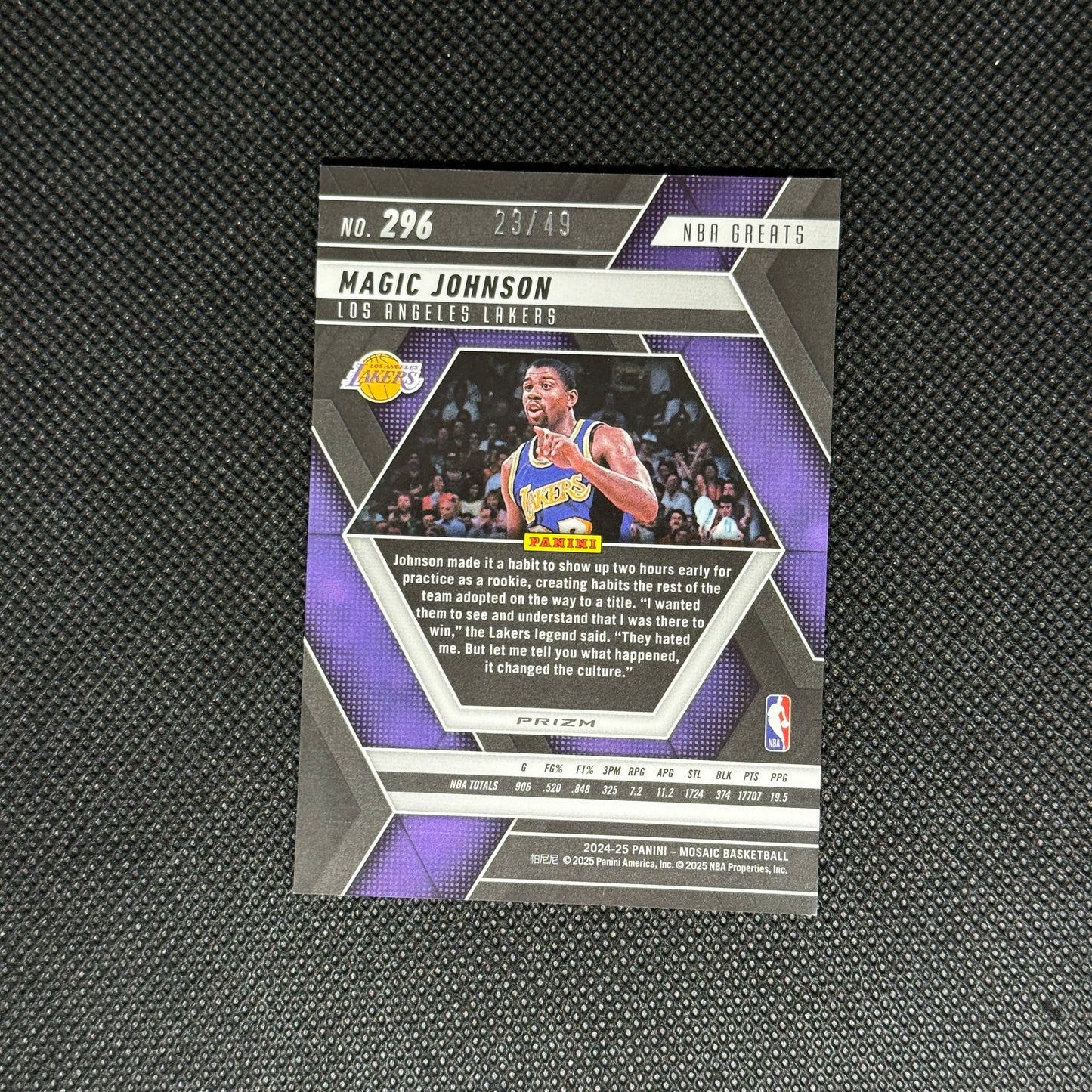 Magic Johnson Orange Ice Mosaic /49