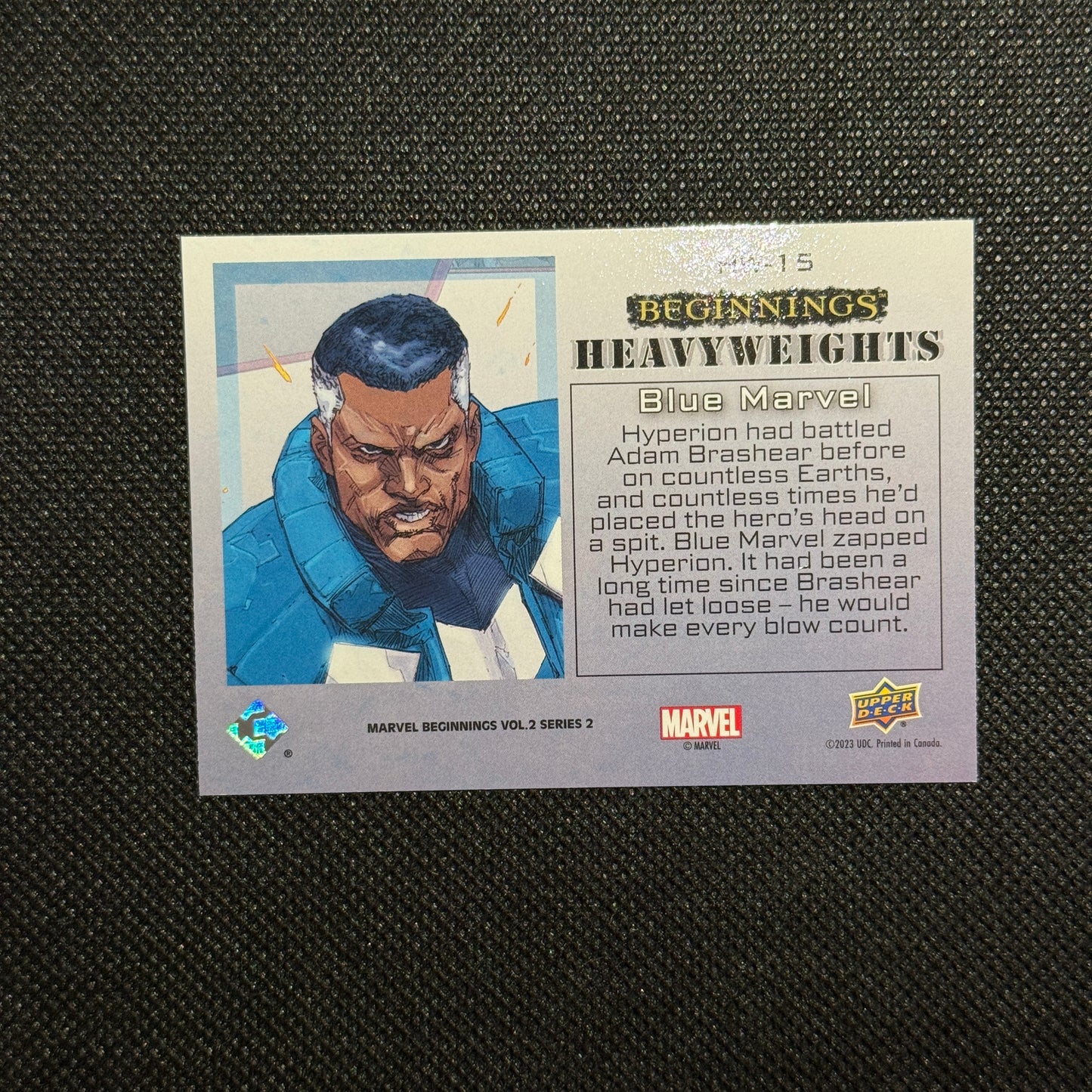 Beginnings Heavyweights Blue Marvel