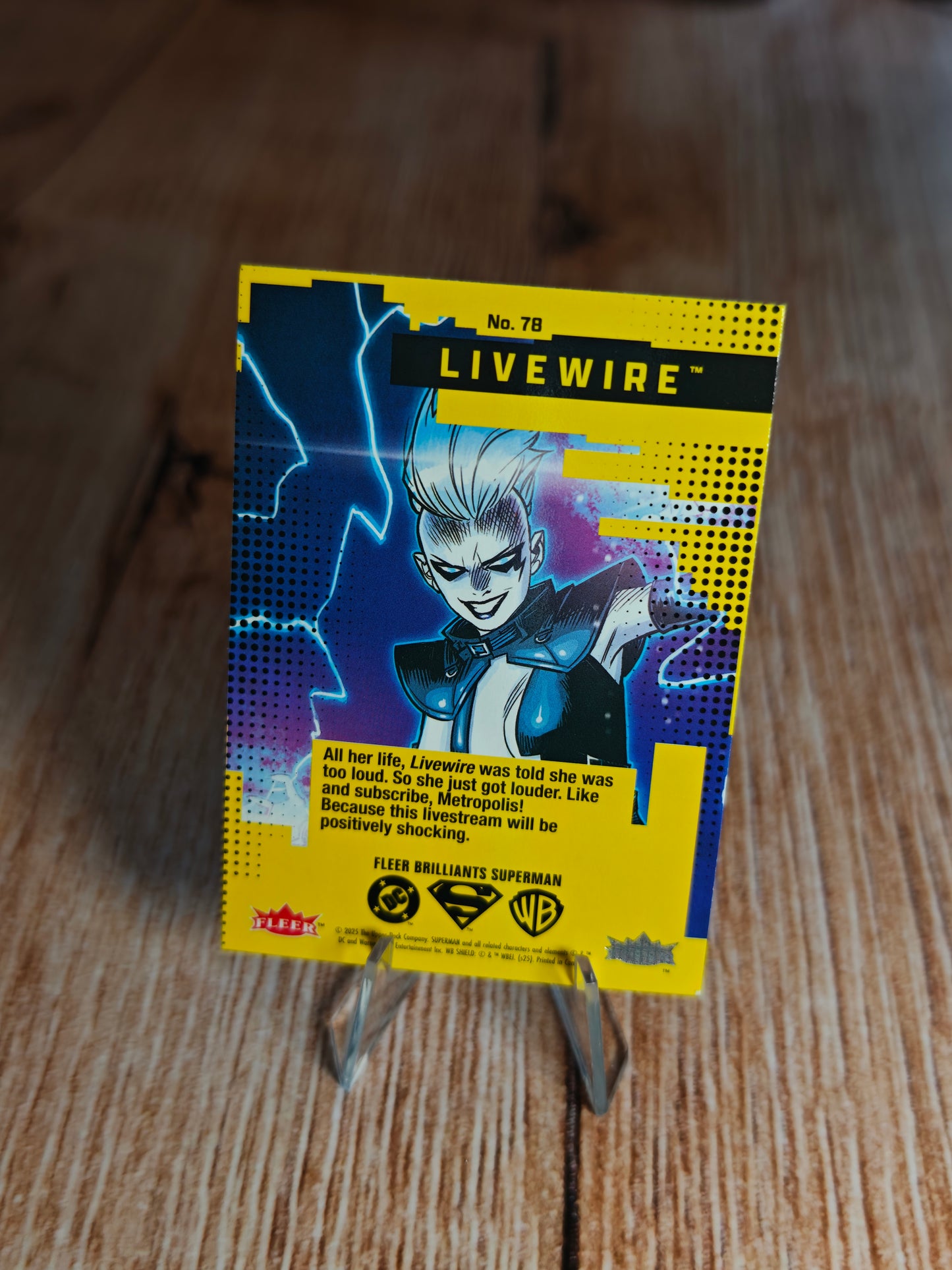 2025 Fleer Brilliants Superman DC - Livewire Rainbow #78