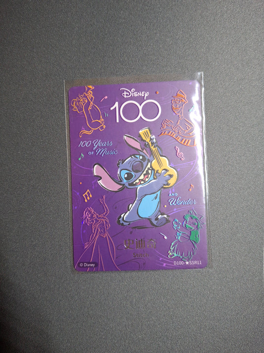 Card Fun Disney 100 Stich Luminous Orchestra *SSR