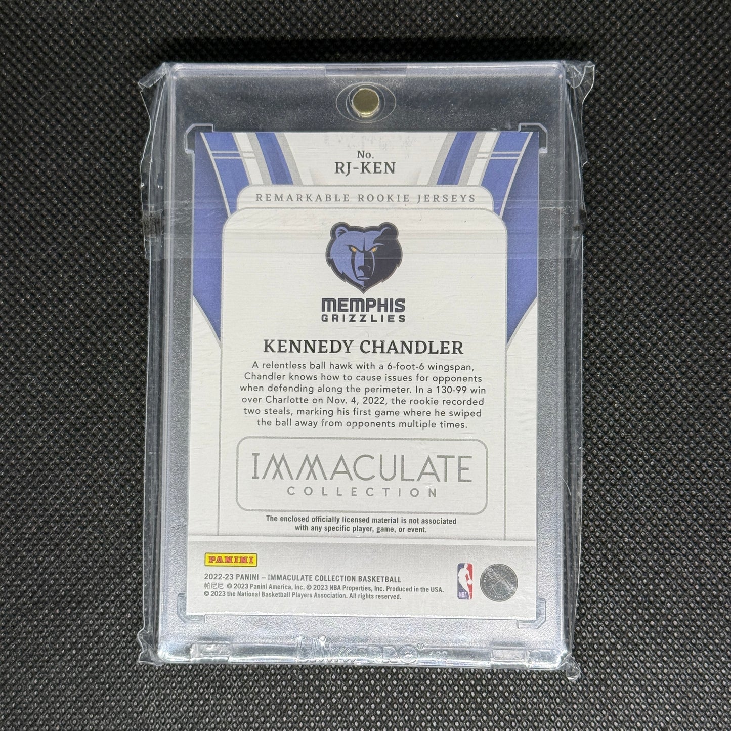 Kennedy Chandler Patch /25 Immaculate