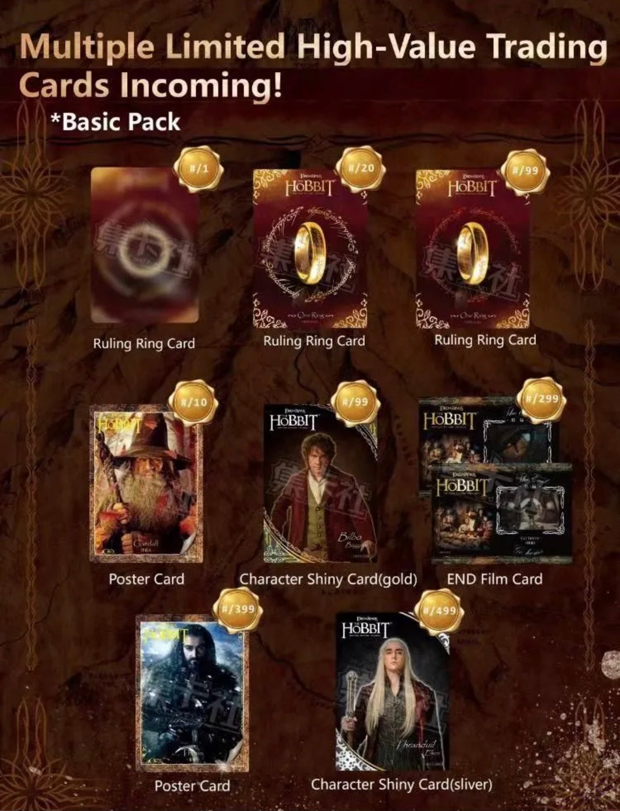 Card.fun LOTR The Hobbit Box Chinesisch (Auf Bestellung)