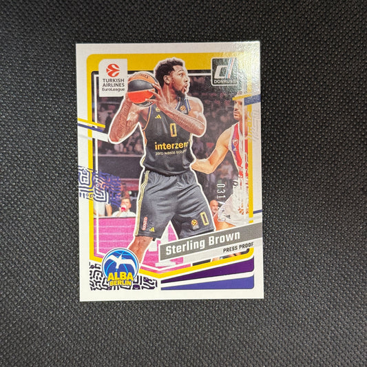 Sterling Brown Press Proof /249 Donruss