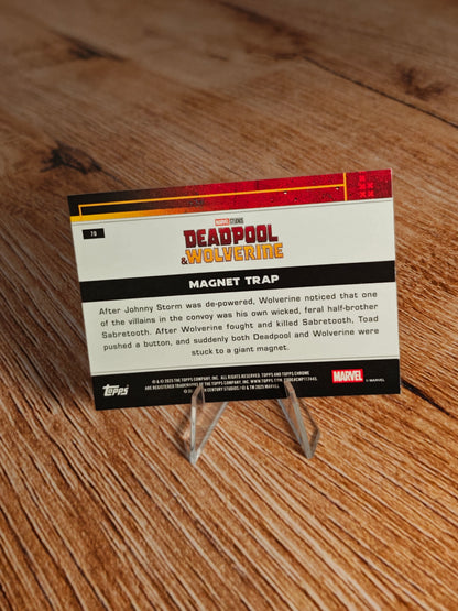 2025 Topps Chrome Deadpool Magnet Trap Mini Diamond #70