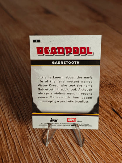 2025 Topps Chrome Deadpool Sabretooth Base