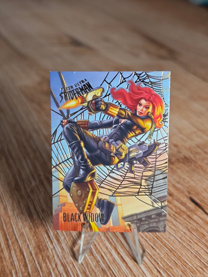 2017 Fleer Ultra Spider-Man Web Foil Black Widow #54