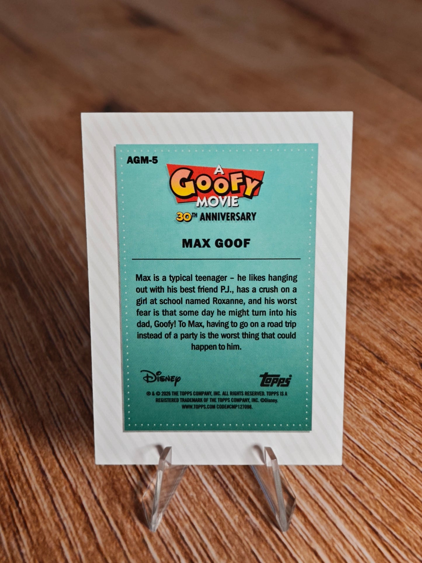 2026 Topps Disney Neon Max Goof 30th Anniversary #AGM-5