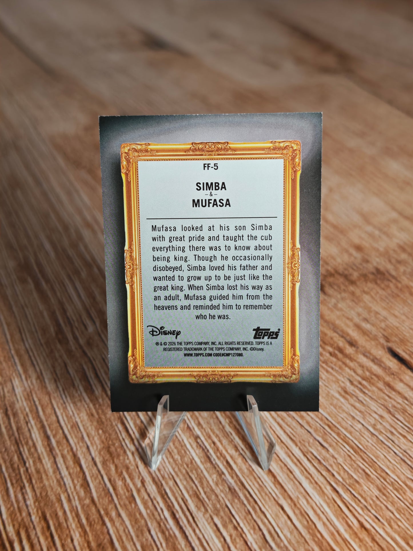 2026 Topps Disney Neon Simba & Mufasa FF-5