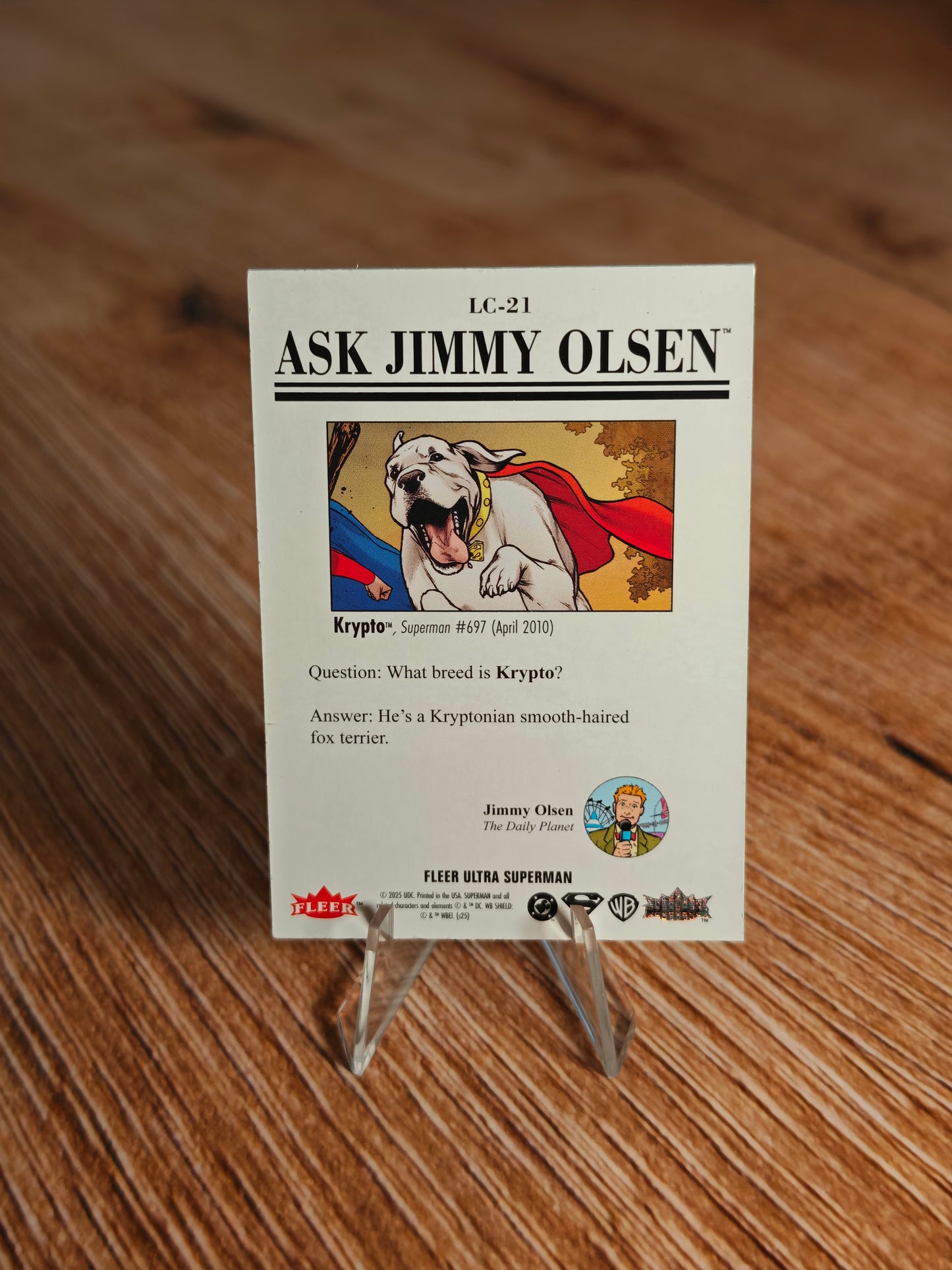 2026 Fleer Ultra Superman Ask Jimmy Olsen Krypto