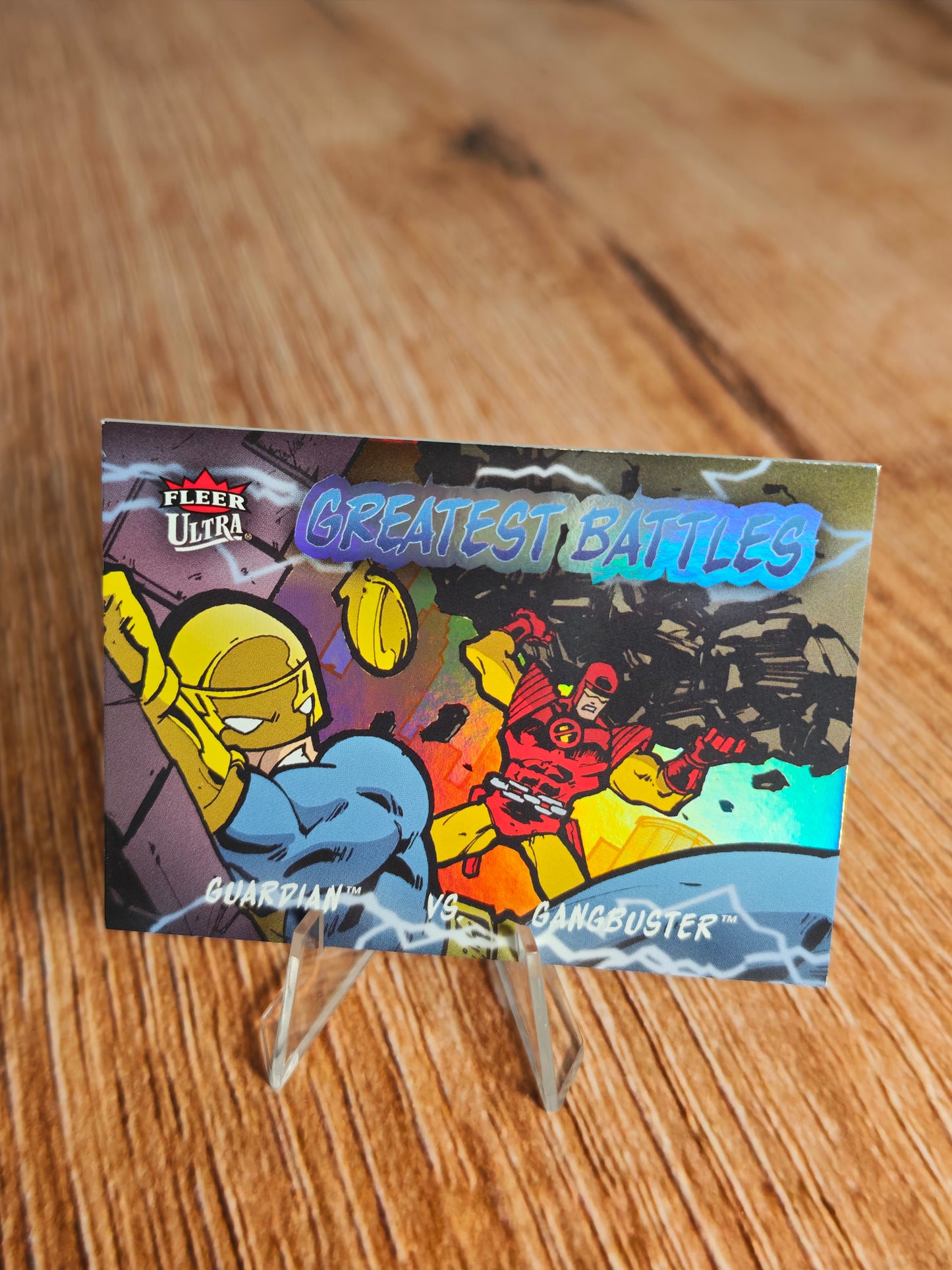 2026 Fleer Ultra Superman Greatest Battles Guardian vs Gangbuster GB-20