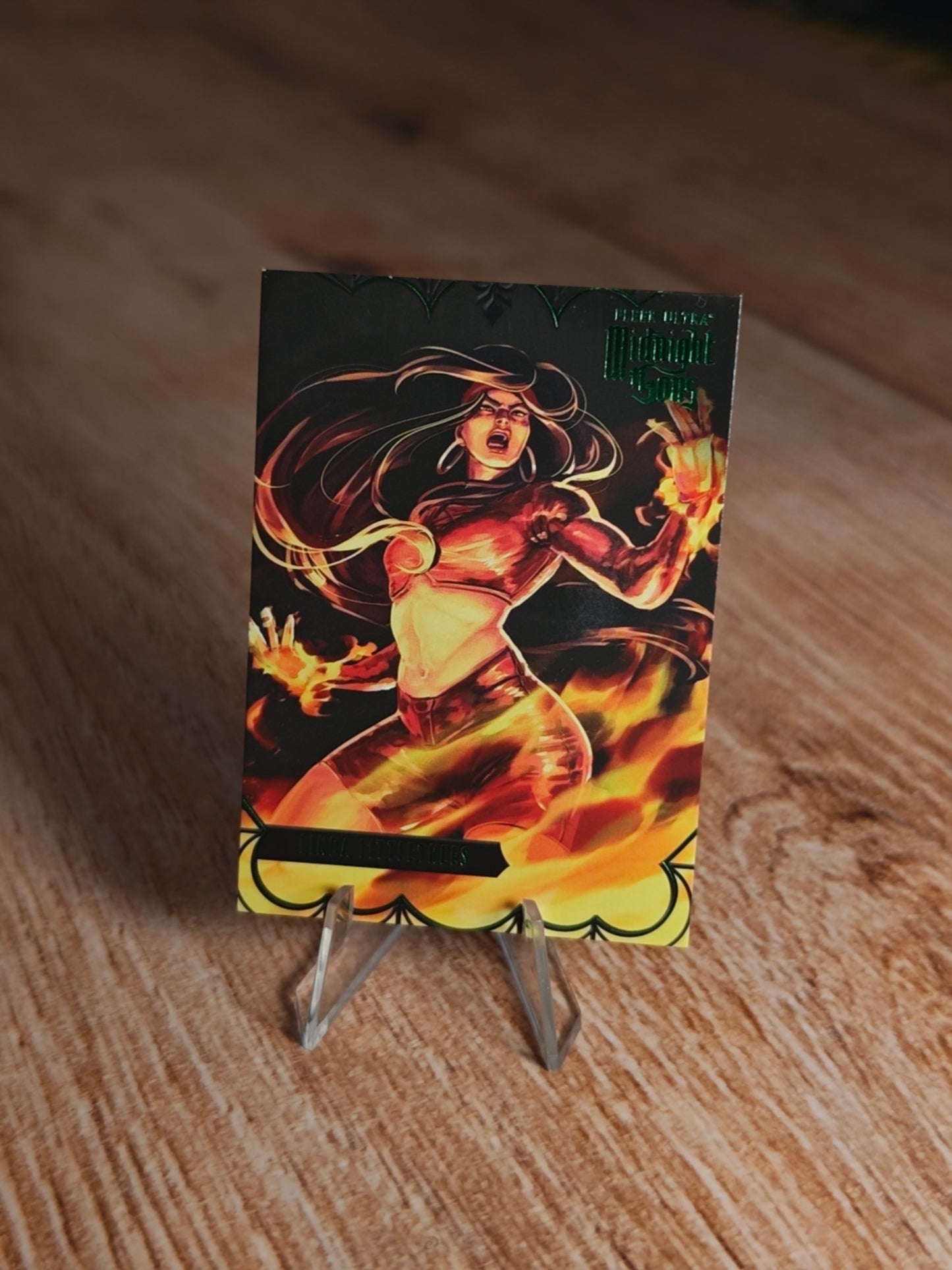 2022 Marvel Fleer Ultra Midnight Sons Linda Littletrees Green