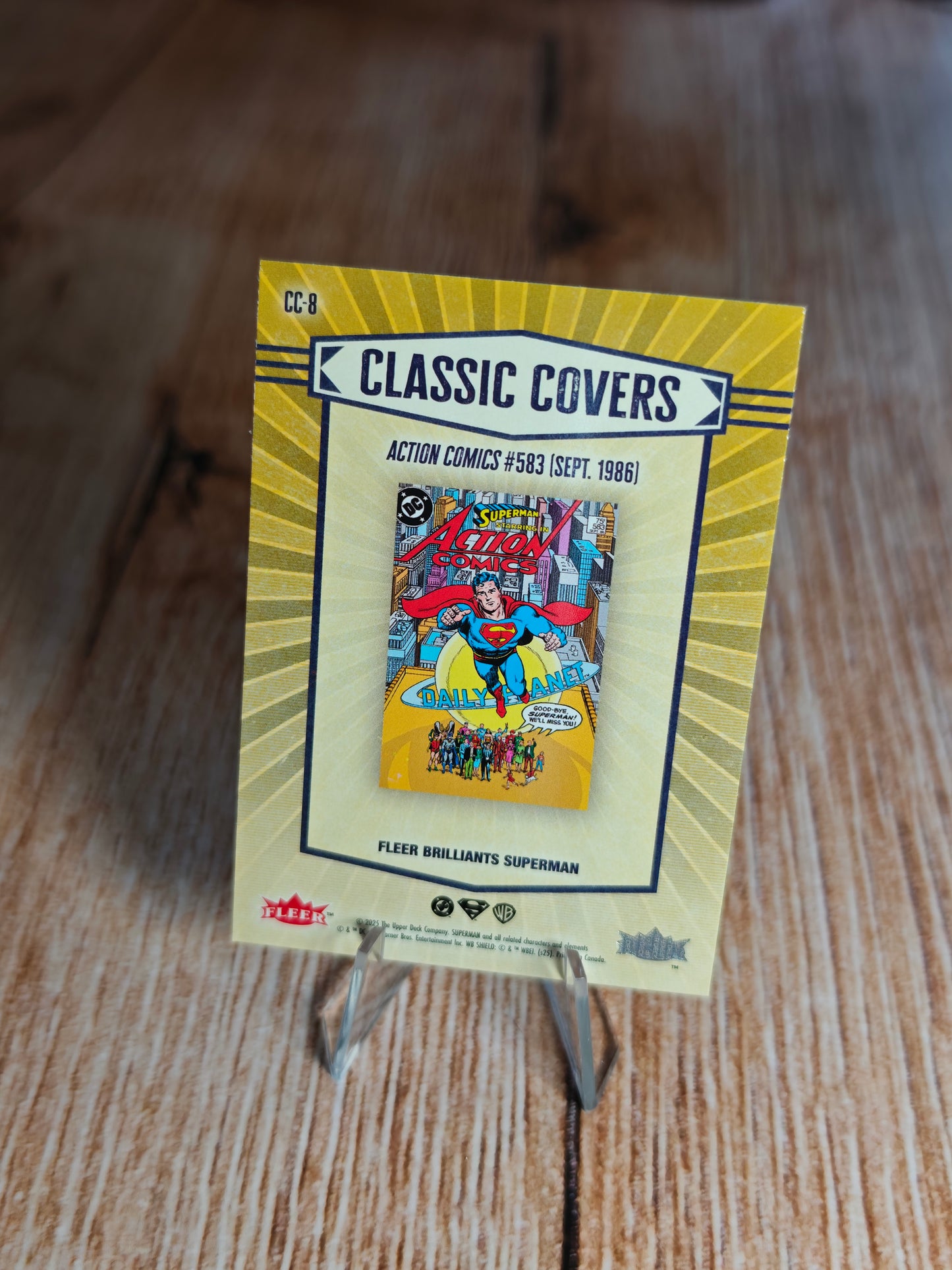 2025 Fleer Brilliants Superman DC No. CC-8 Classic Covers