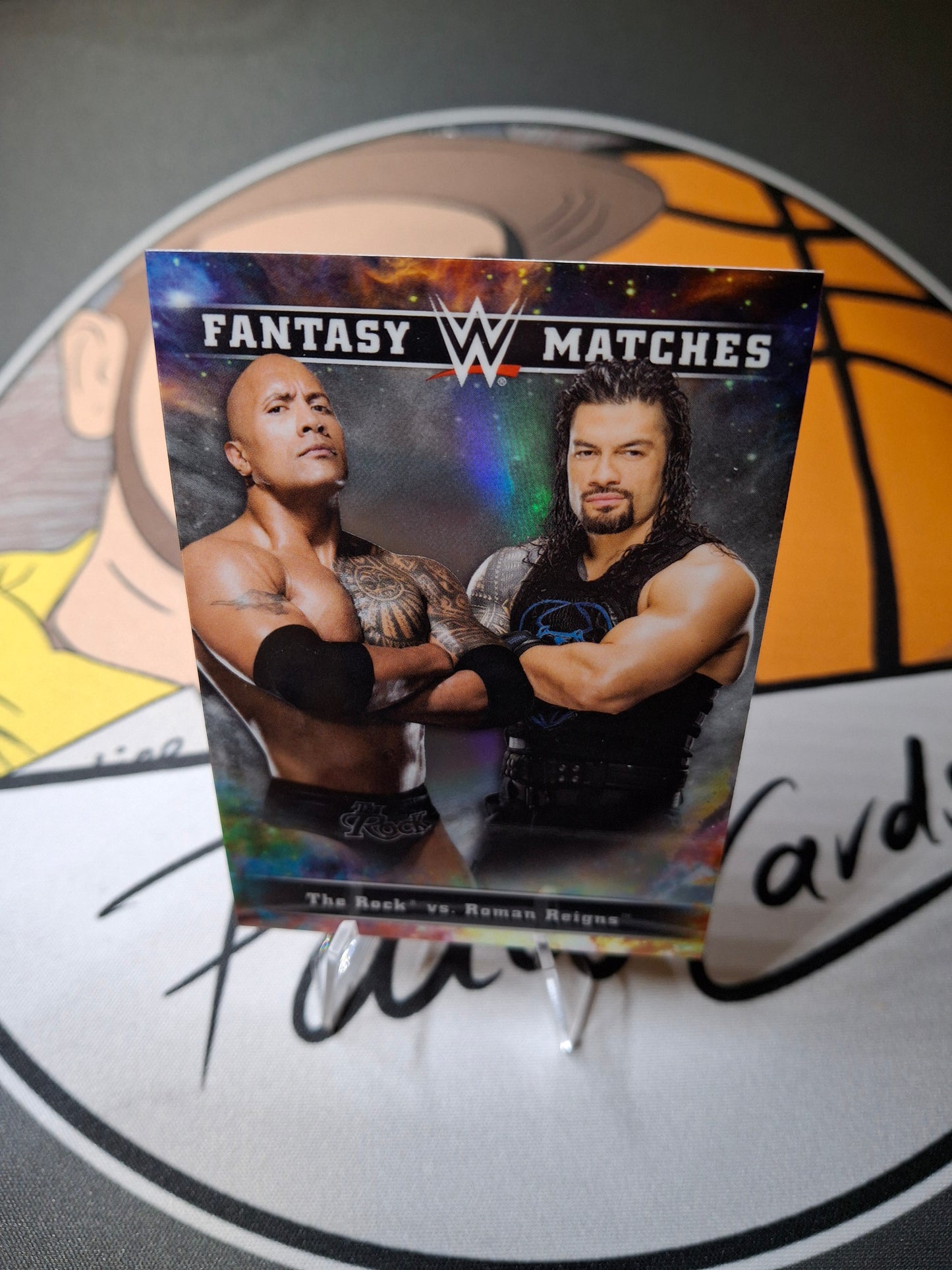 WWE Fantasy Matches The Rock vs. Roman Reigns Refractor